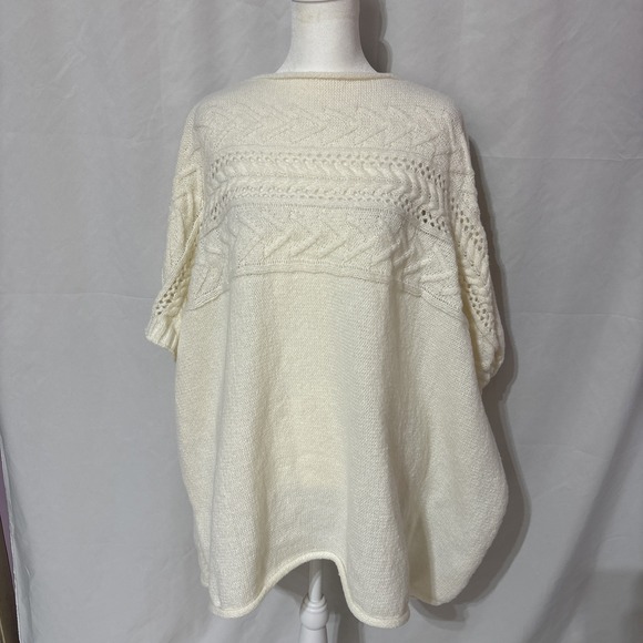 LC Lauren Conrad Poncho Sweater Sz OS Recycled Polyester Super Soft Fall Casual - Picture 1 of 8